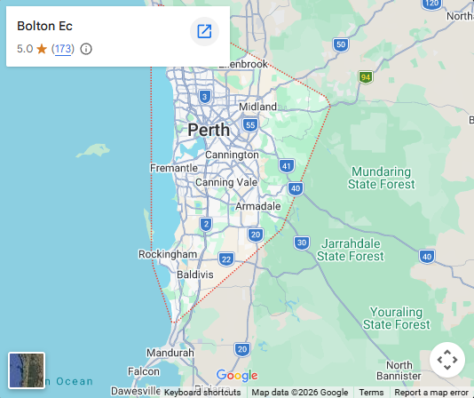 Bolton EC service area map